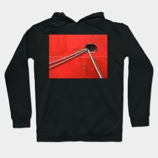 Red Ship Abstract Hoodie